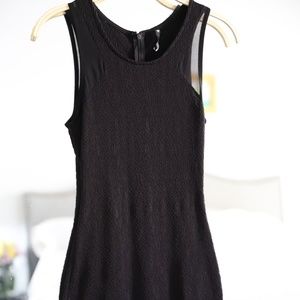 bodycon textured dress with mess